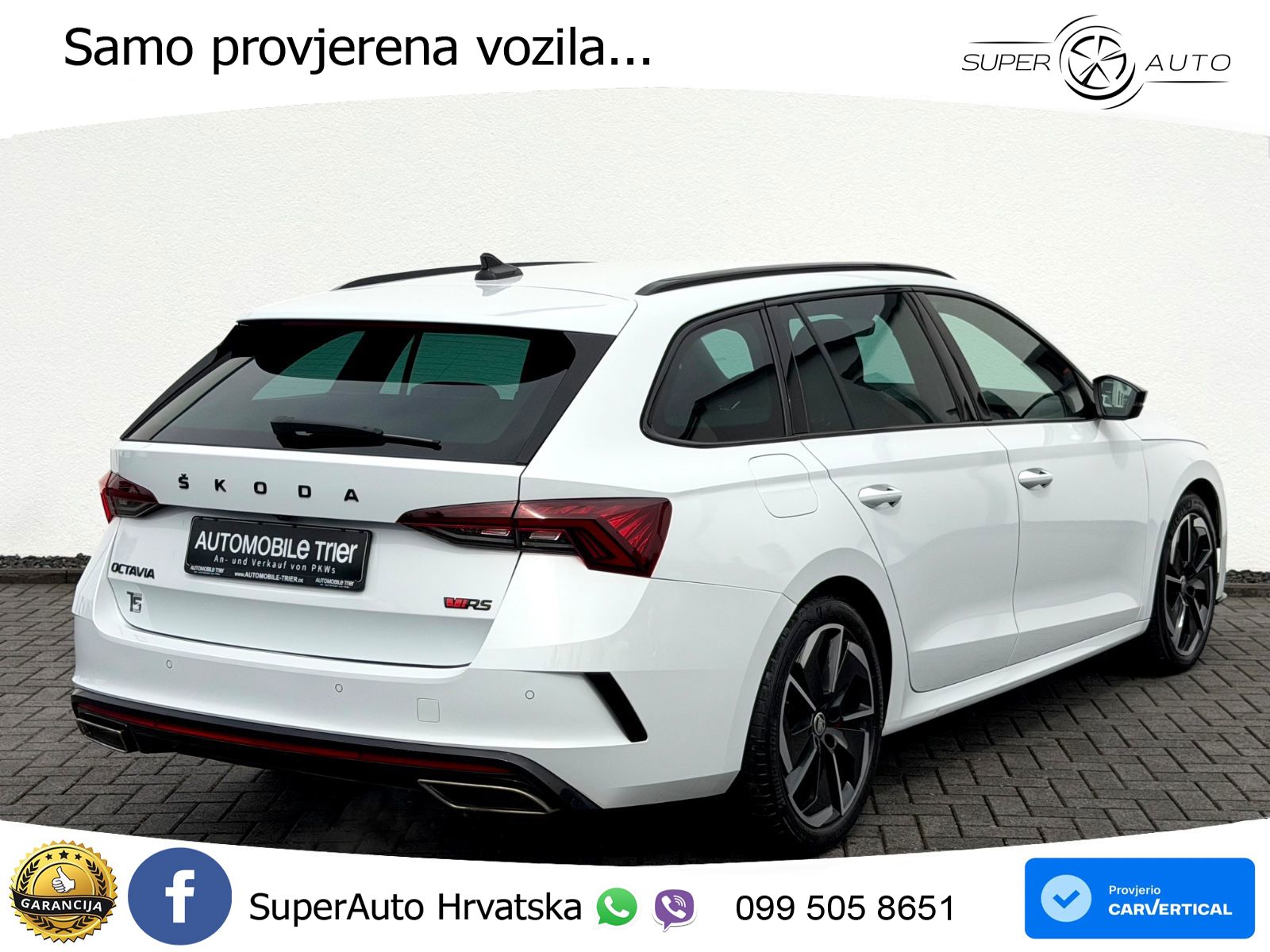Škoda Octavia Combi RS 2.0 TSI (245 KS) DSG LED+GR SJED+ACC