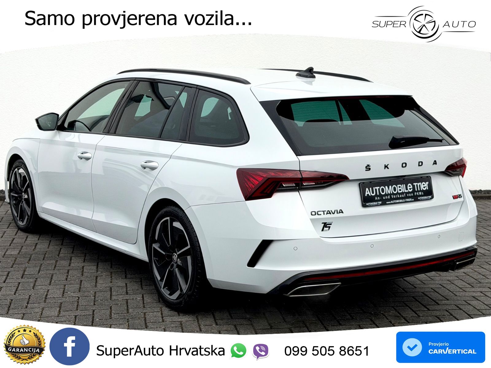 Škoda Octavia Combi RS 2.0 TSI (245 KS) DSG LED+GR SJED+ACC
