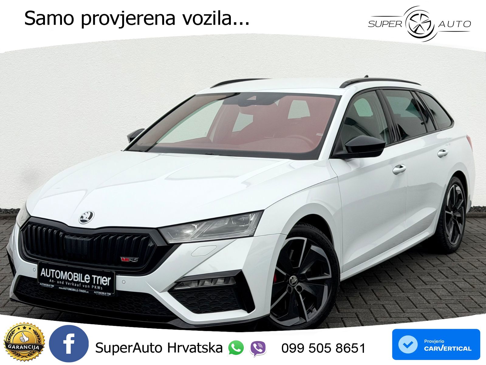 Škoda Octavia Combi RS 2.0 TSI (245 KS) DSG LED+GR SJED+ACC
