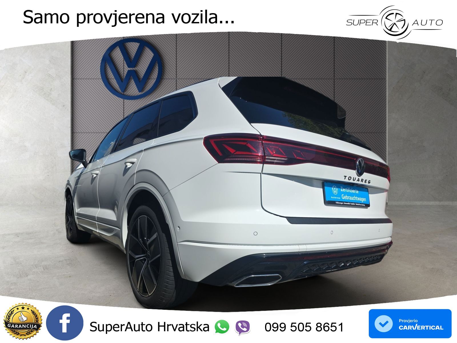 Volkswagen Touareg 3.0 V6 TDI (286 KS) 4MOTION Tiptronic R-Line ZRAČNI+ACC+GR SJED+KAM+PANO