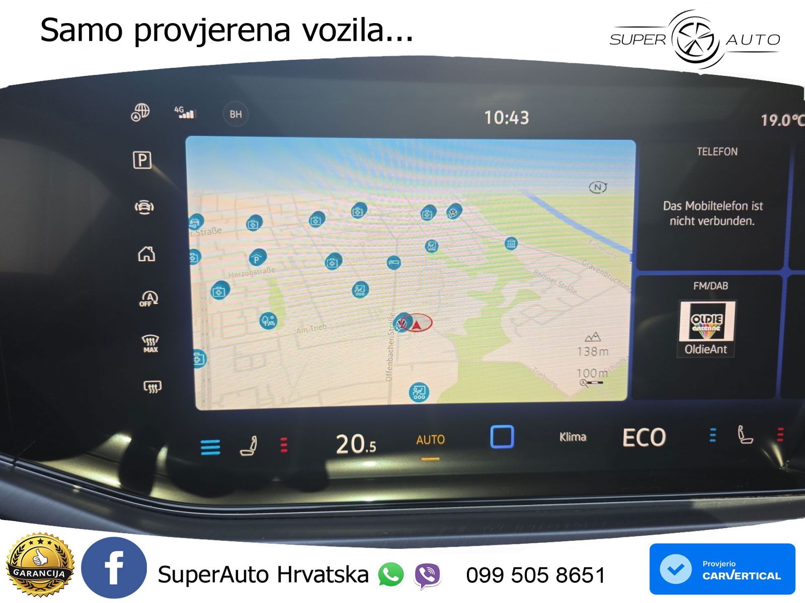 Volkswagen Touareg 3.0 V6 TDI (286 KS) 4MOTION Tiptronic R-Line ZRAČNI+ACC+GR SJED+KAM+PANO
