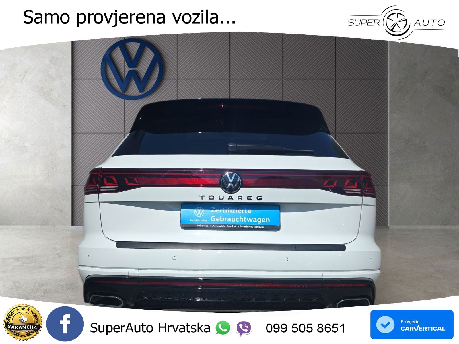 Volkswagen Touareg 3.0 V6 TDI (286 KS) 4MOTION Tiptronic R-Line ZRAČNI+ACC+GR SJED+KAM+PANO