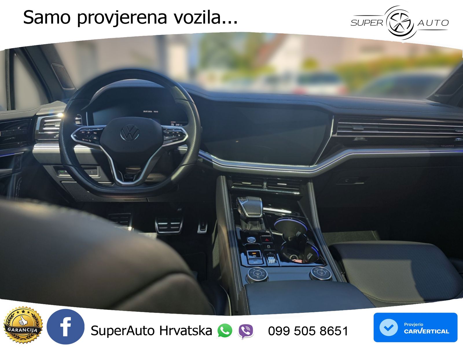 Volkswagen Touareg 3.0 V6 TDI (286 KS) 4MOTION Tiptronic R-Line ZRAČNI+ACC+GR SJED+KAM+PANO