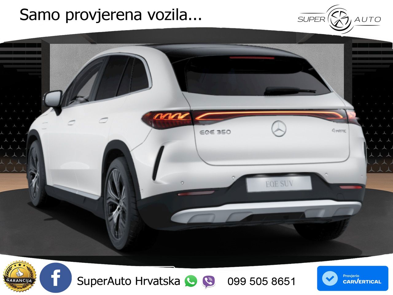Mercedes EQE SUV 350 100 kWh (292 KS) 4MATIC ZRAČNI+ACC+GR SJED+360+PANO