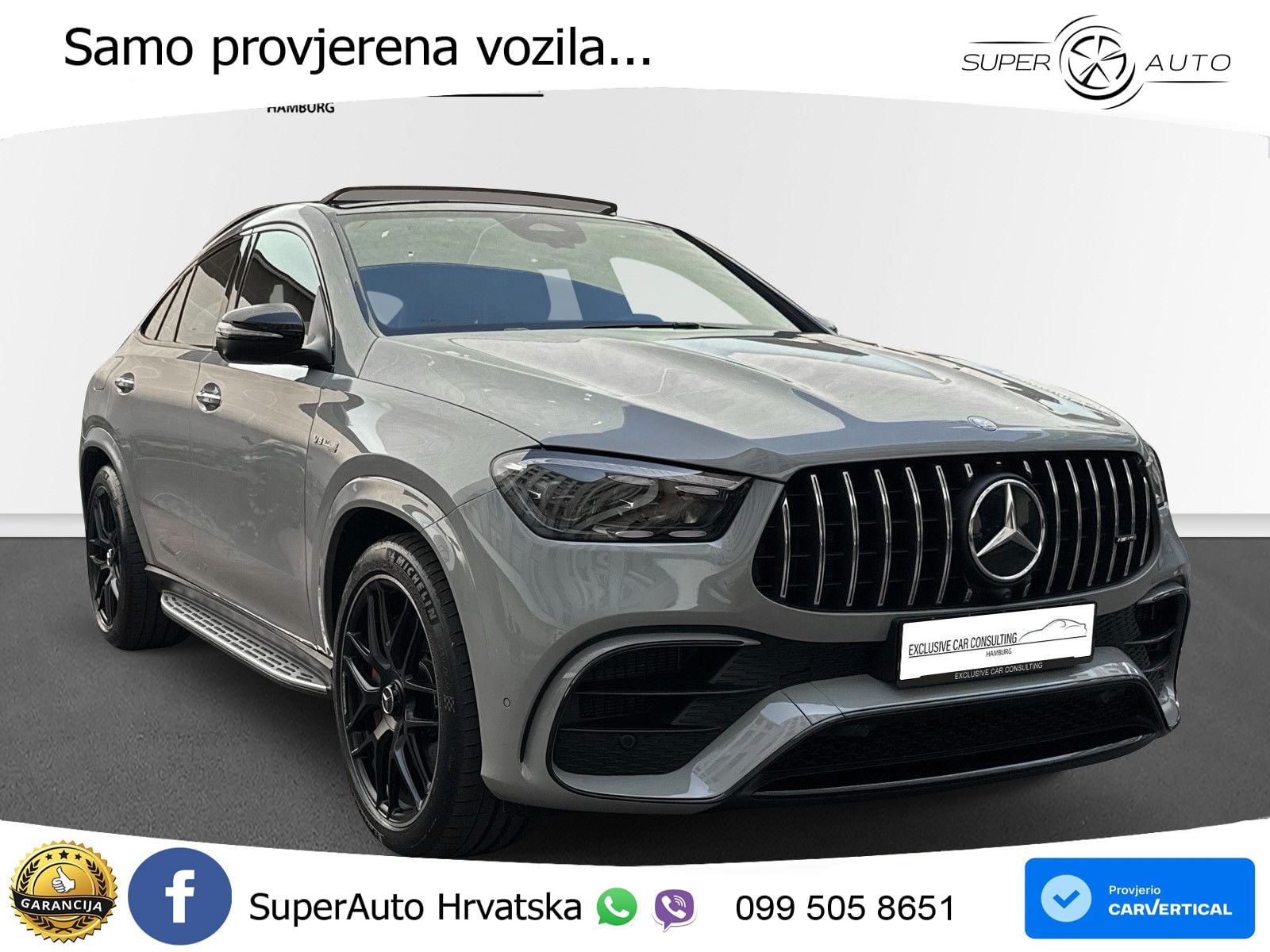 Mercedes AMG GLE Coupe 63 S V8 (612 KS) EQ Boost 4MATIC+ AMG SPEEDSHIFT TCT 9G ACC+HEAD+4xGR SJED+360+PANO