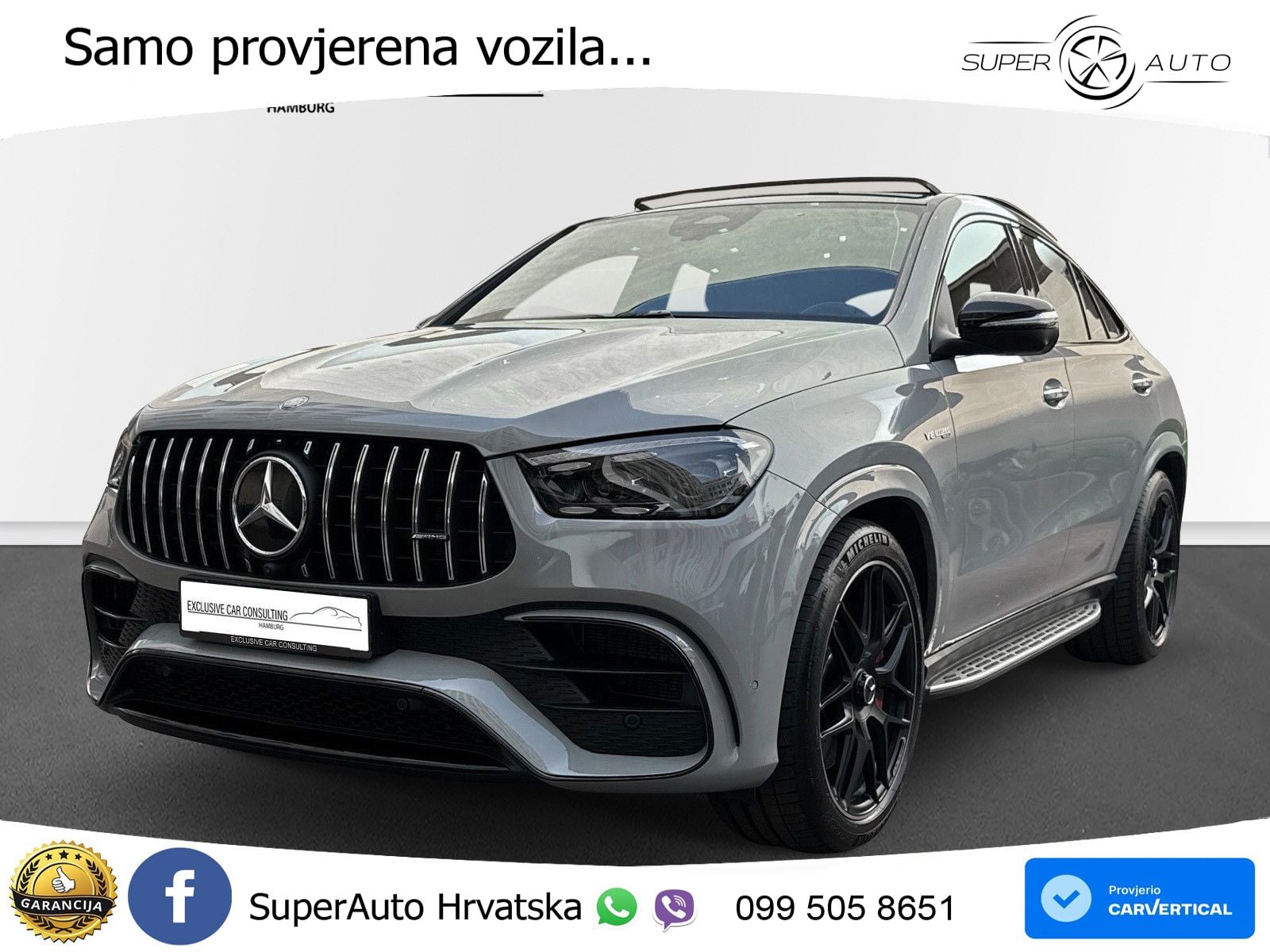 Mercedes AMG GLE Coupe 63 S V8 (612 KS) EQ Boost 4MATIC+ AMG SPEEDSHIFT TCT 9G ACC+HEAD+4xGR SJED+360+PANO