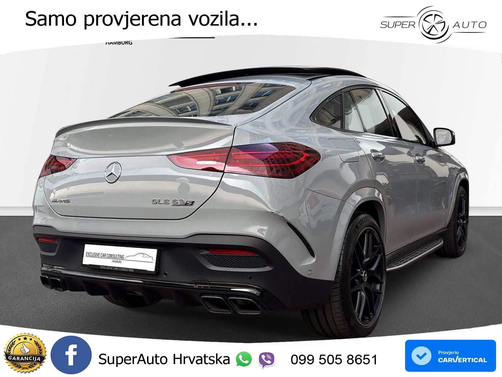 Mercedes AMG GLE Coupe 63 S V8 (612 KS) EQ Boost 4MATIC+ AMG SPEEDSHIFT TCT 9G ACC+HEAD+4xGR SJED+360+PANO