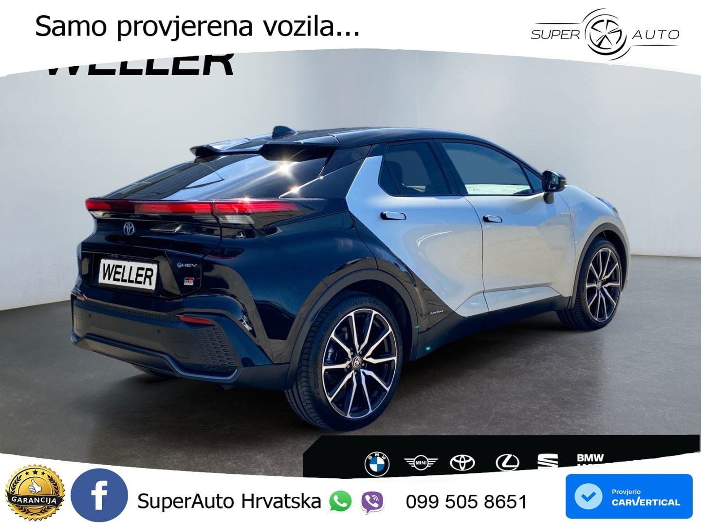 Toyota C-HR 2.0 (198 KS) Hybrid AWD e-CVT GR Sport LED+GR SJED+ACC