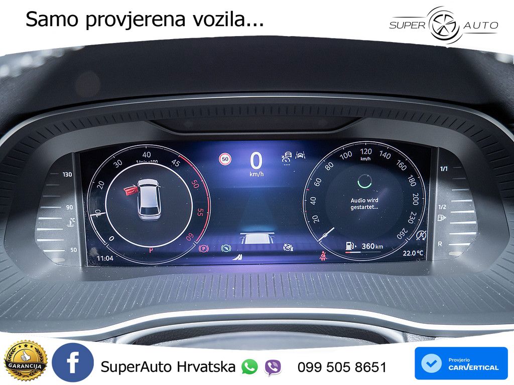 Škoda Octavia Combi 2.0 TDI (150 KS) DSG Selection MATRIX+GR SJED+KAM