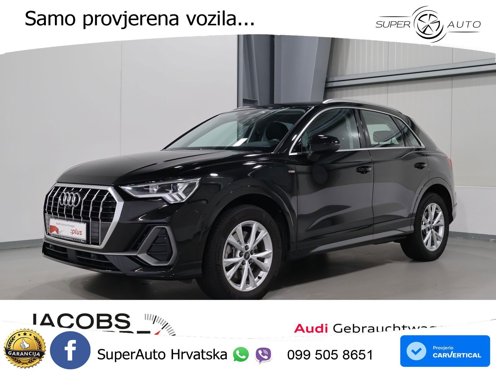 Audi Q3 45 TFSIe (245 KS) S tronic S line LED+GR SJED+ACC
