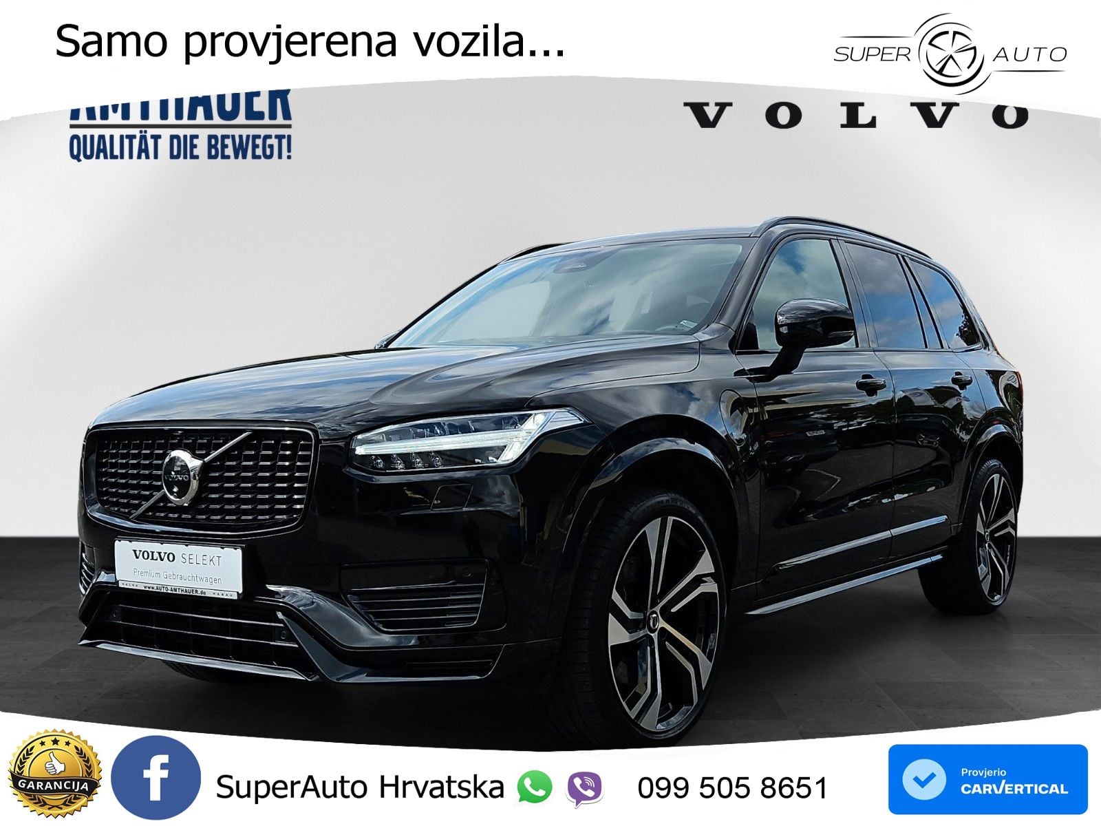 Volvo XC90 2.0 T8 AWD Automatic ACC+HEAD+4xGR SJED+360+PANO