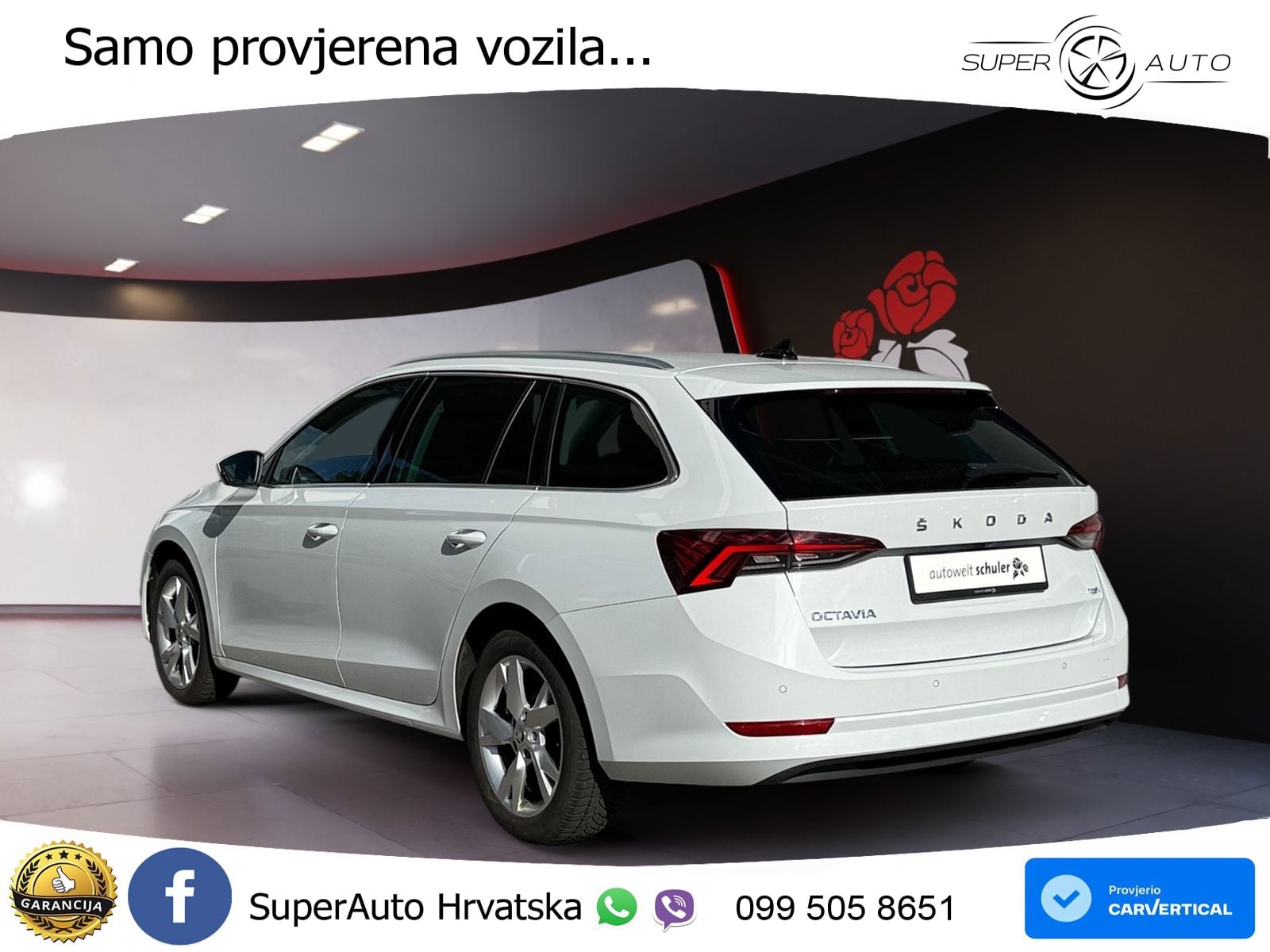 Škoda Octavia Combi 2.0 TDI (150 KS) 4x4 DSG LED+GR SJED+ACC