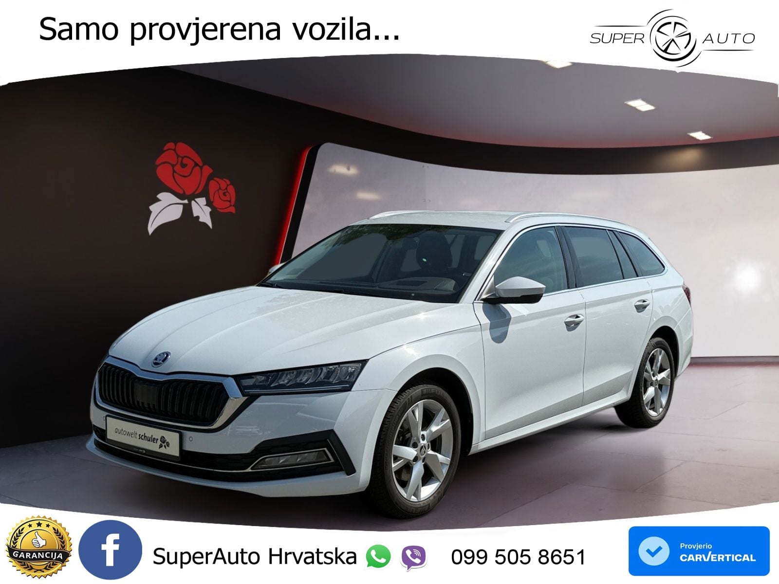 Škoda Octavia Combi 2.0 TDI (150 KS) 4x4 DSG LED+GR SJED+ACC