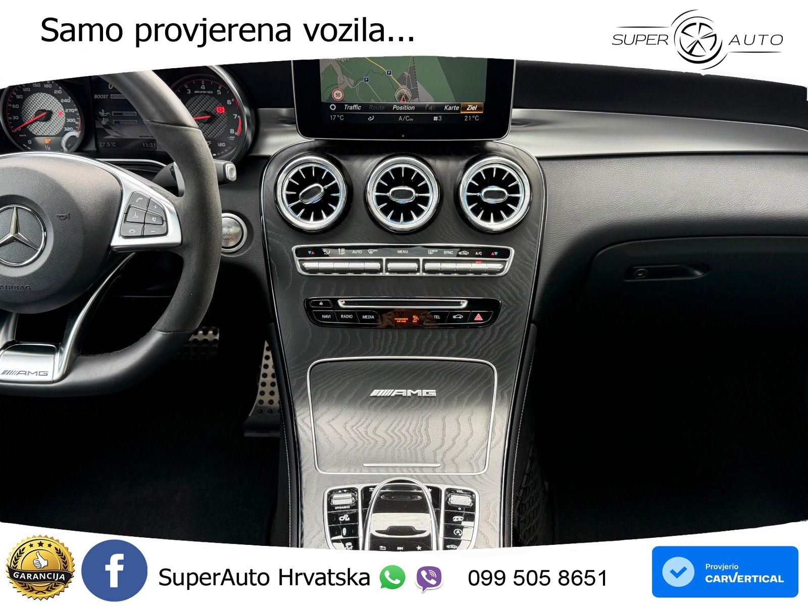 Mercedes GLC Coupe AMG 63 S (510 KS) 4MATIC+ MCT ZRAČNI+ACC+4xGR SJED+KAM