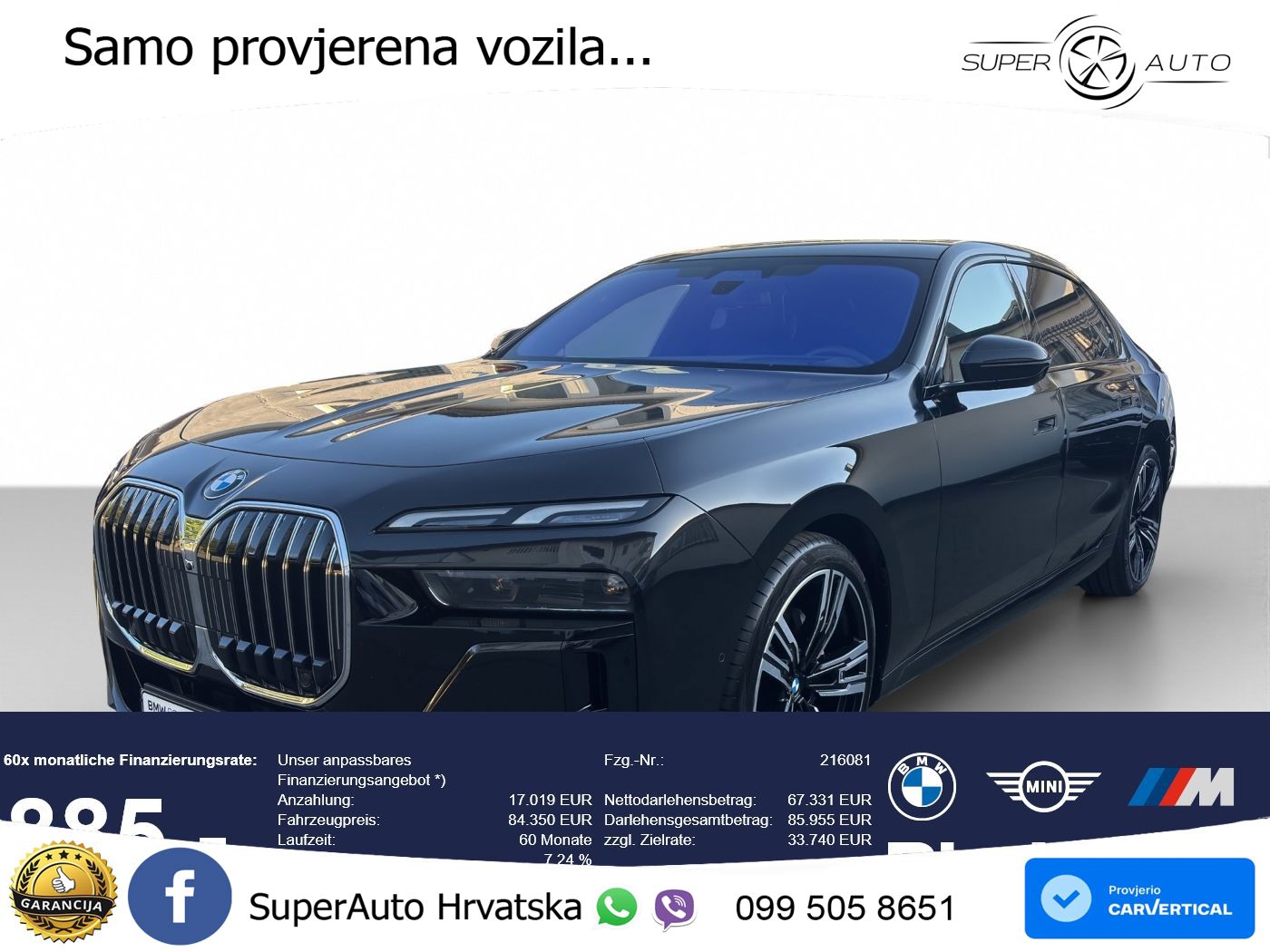 BMW 740d (299 KS) xDrive Steptronic M Sport LED+GR SJED+ACC