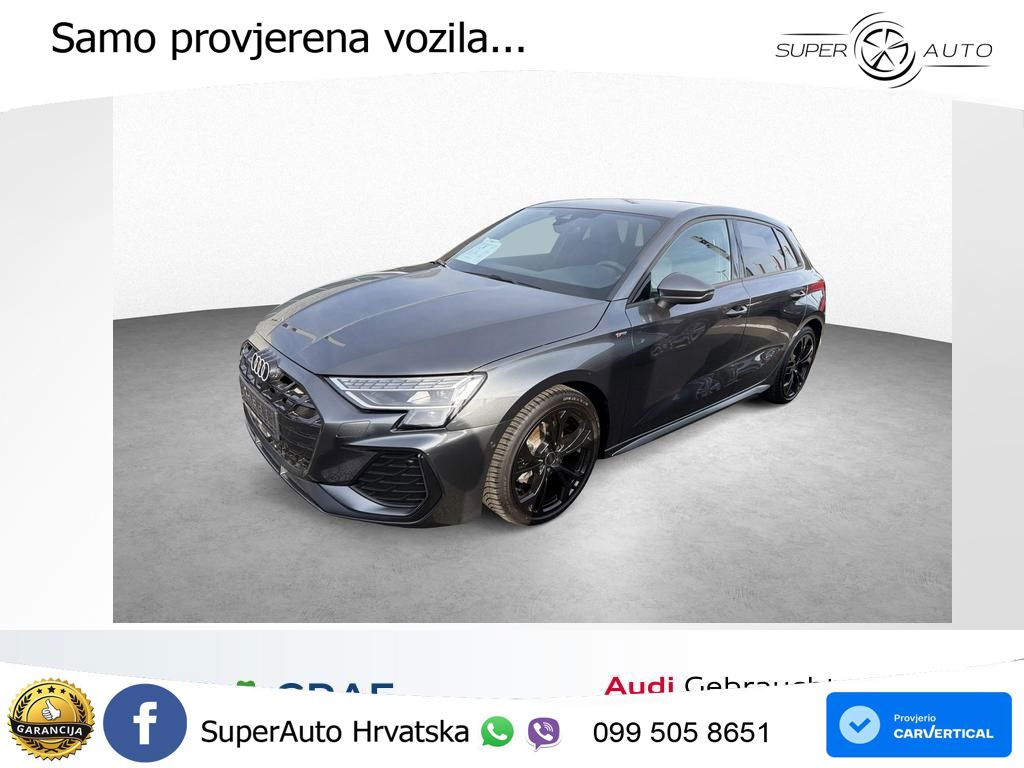Audi A3 35 TFSI (150 KS) S tronic 2x S line LED+GR SJED+ACC