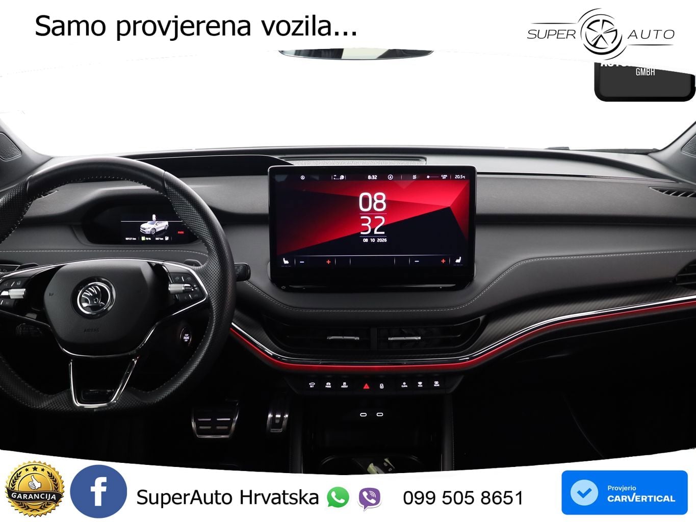 Škoda Enyaq iV 80x 82 kWh (265 KS) AWD SportLine LED+GR SJED+ACC