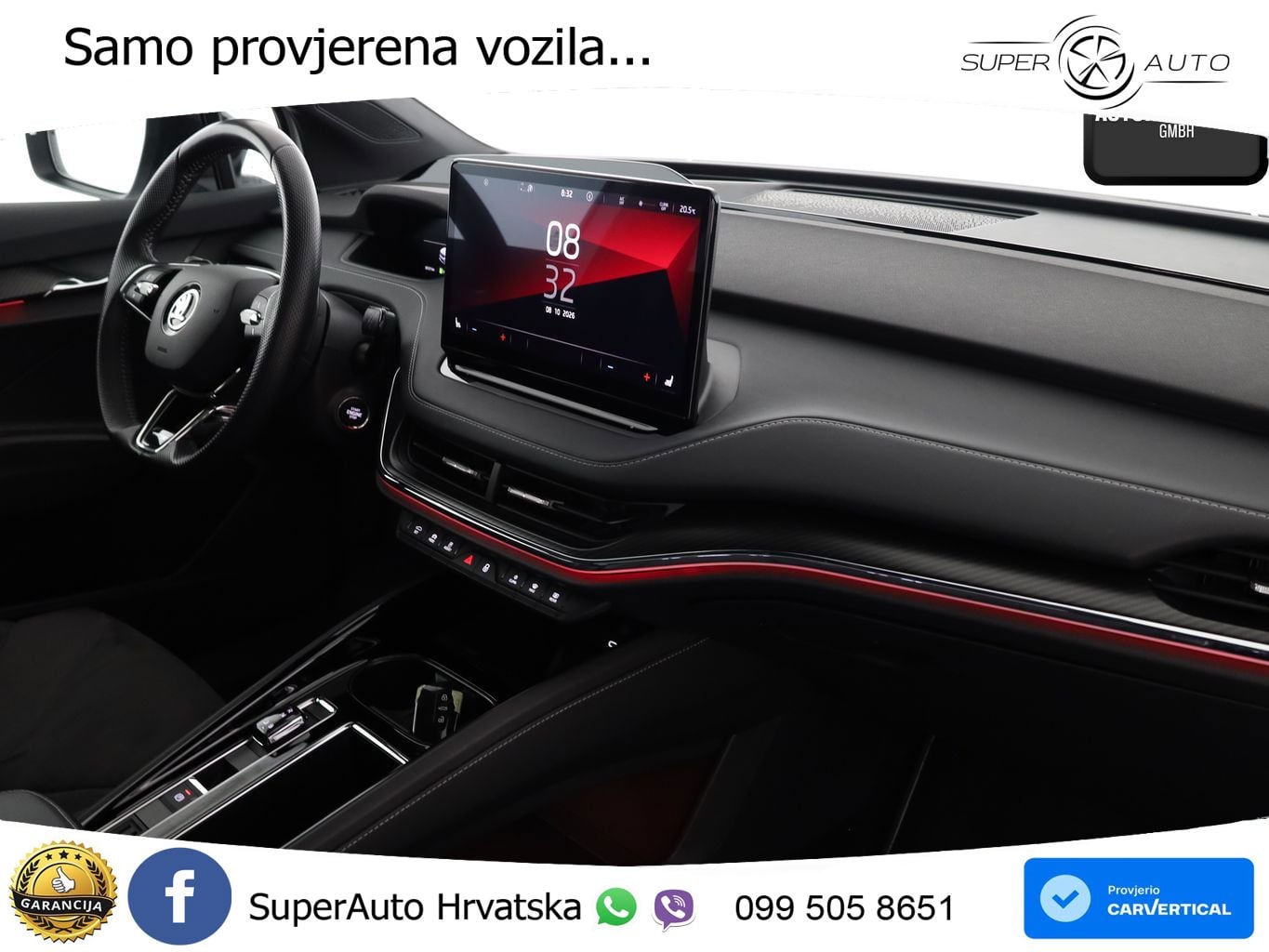 Škoda Enyaq iV 80x 82 kWh (265 KS) AWD SportLine LED+GR SJED+ACC