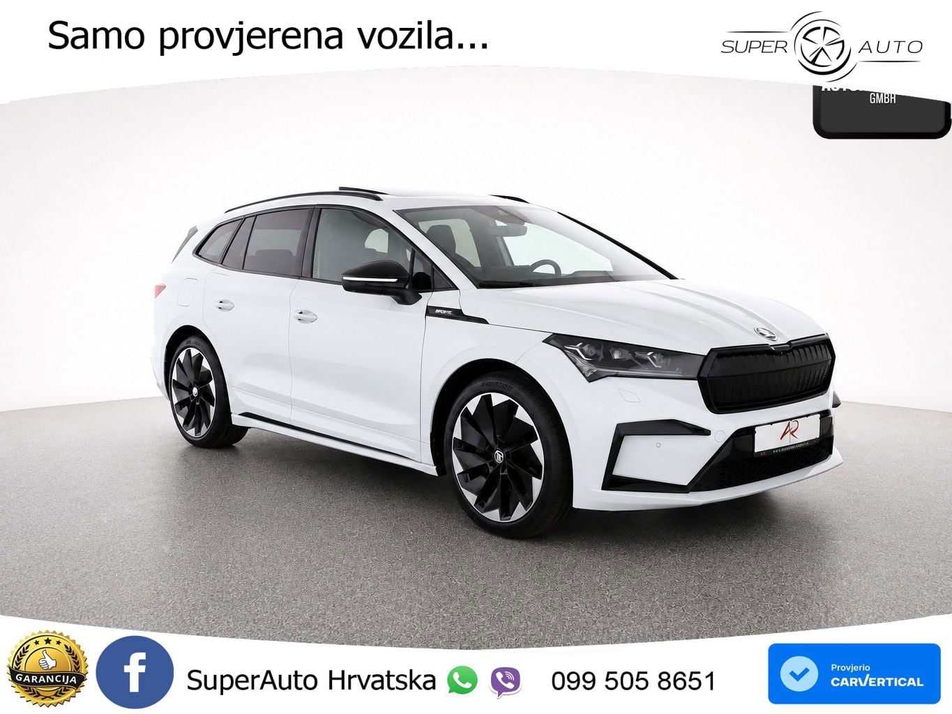 Škoda Enyaq iV 80x 82 kWh (265 KS) AWD SportLine LED+GR SJED+ACC