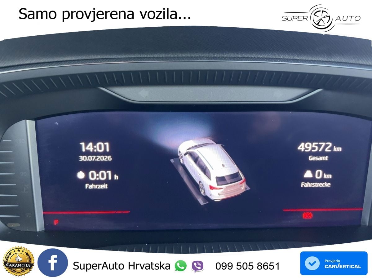 Škoda Octavia Combi RS 2.0 TDI (200 KS) 4x4 DSG LED+GR SJED+ACC