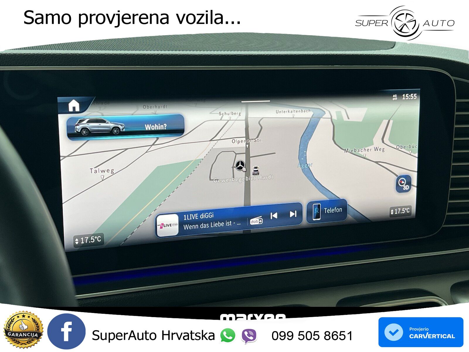 Mercedes GLE 450d (367 KS) EQ Boost 4MATIC 9G-TRONIC ZRAČNI+ACC+GR SJED+360+PANO
