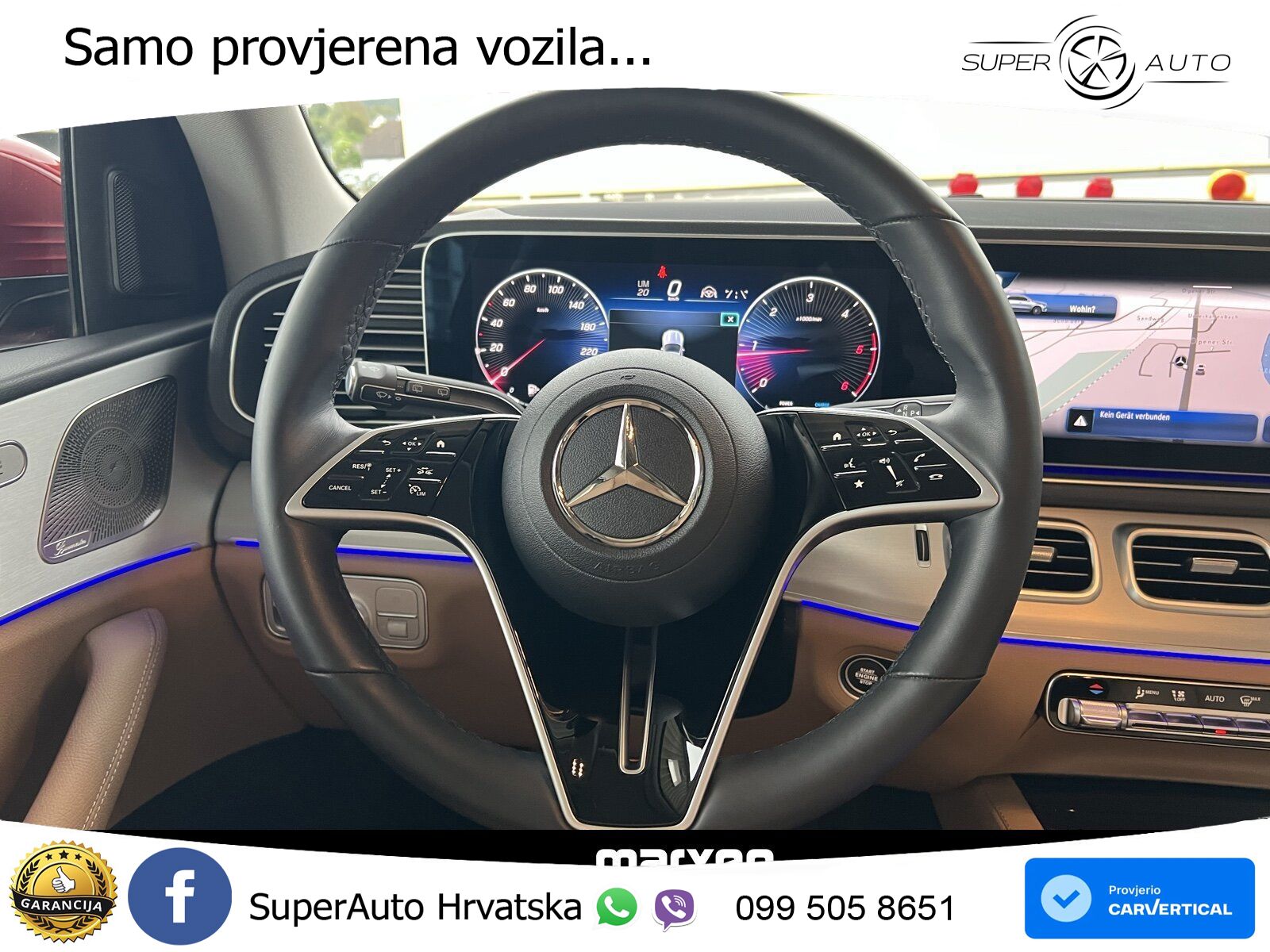 Mercedes GLE 450d (367 KS) EQ Boost 4MATIC 9G-TRONIC ZRAČNI+ACC+GR SJED+360+PANO