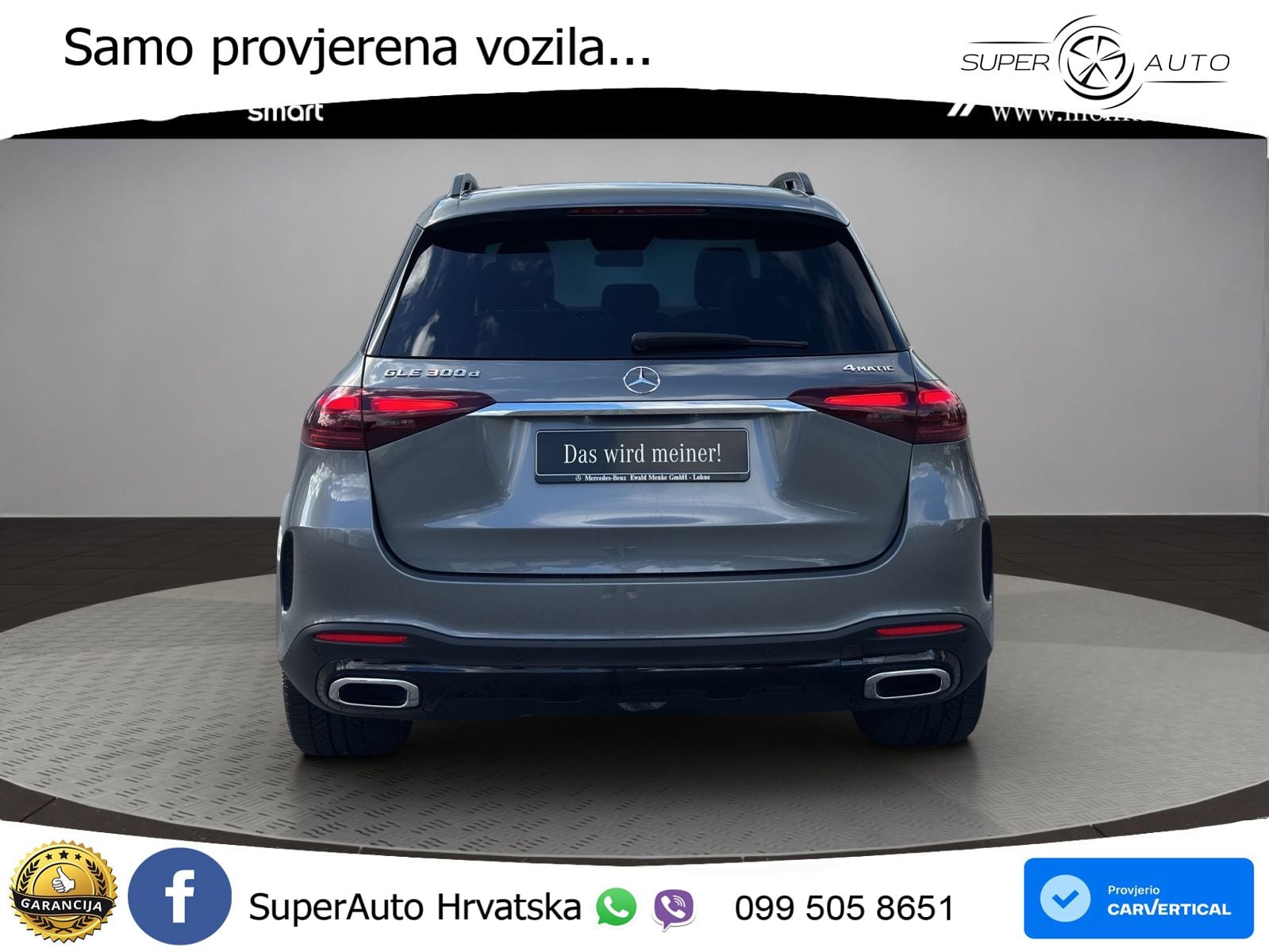 Mercedes GLE 300d (269 KS) EQ Boost 4MATIC 9G-TRONIC AMG ACC+HEAD+GR SJED+360+PANO
