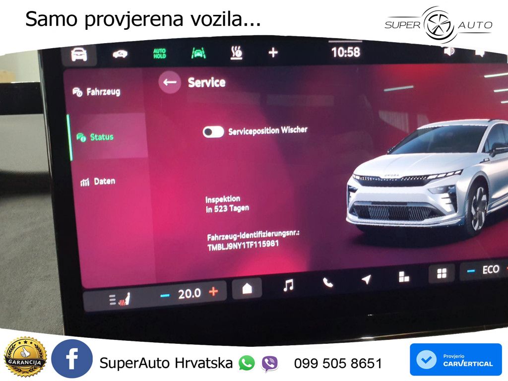 Škoda Enyaq iV RS 82 kWh (340 KS) AWD MATRIX+GR SJED+KAM