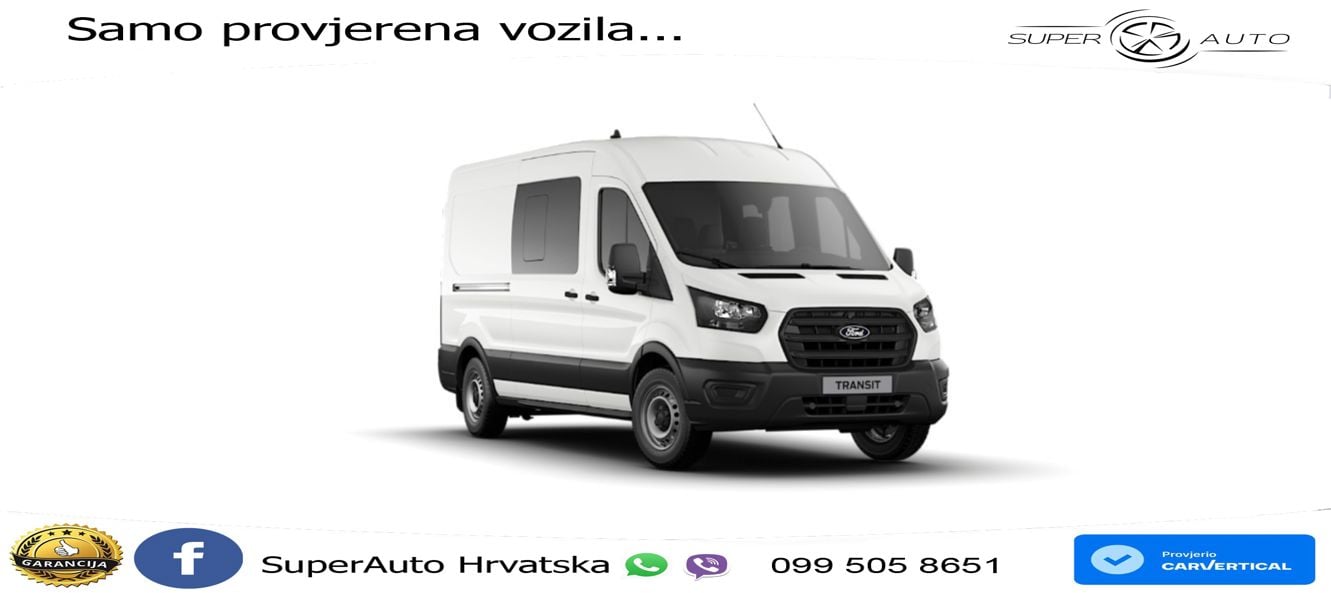 Ford Transit Kasten DoKa 350 L3 Trend Aut. AHK*360*NA 165 KS