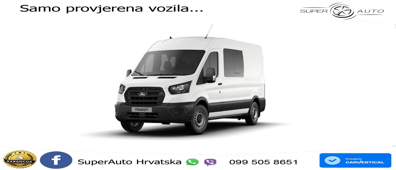 Ford Transit Kasten DoKa 350 L3 Trend Aut. AHK*360*NA 165 KS