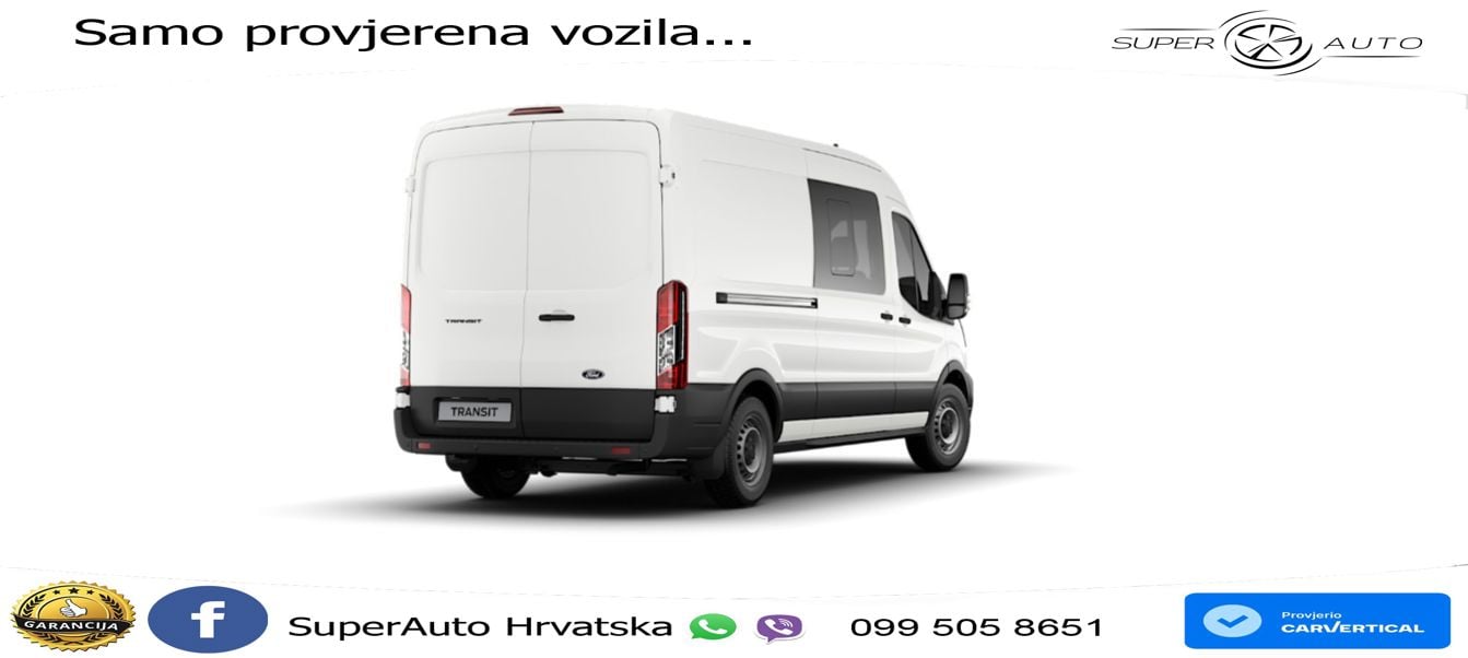 Ford Transit Kasten DoKa 350 L3 Trend Aut. AHK*360*NA 165 KS