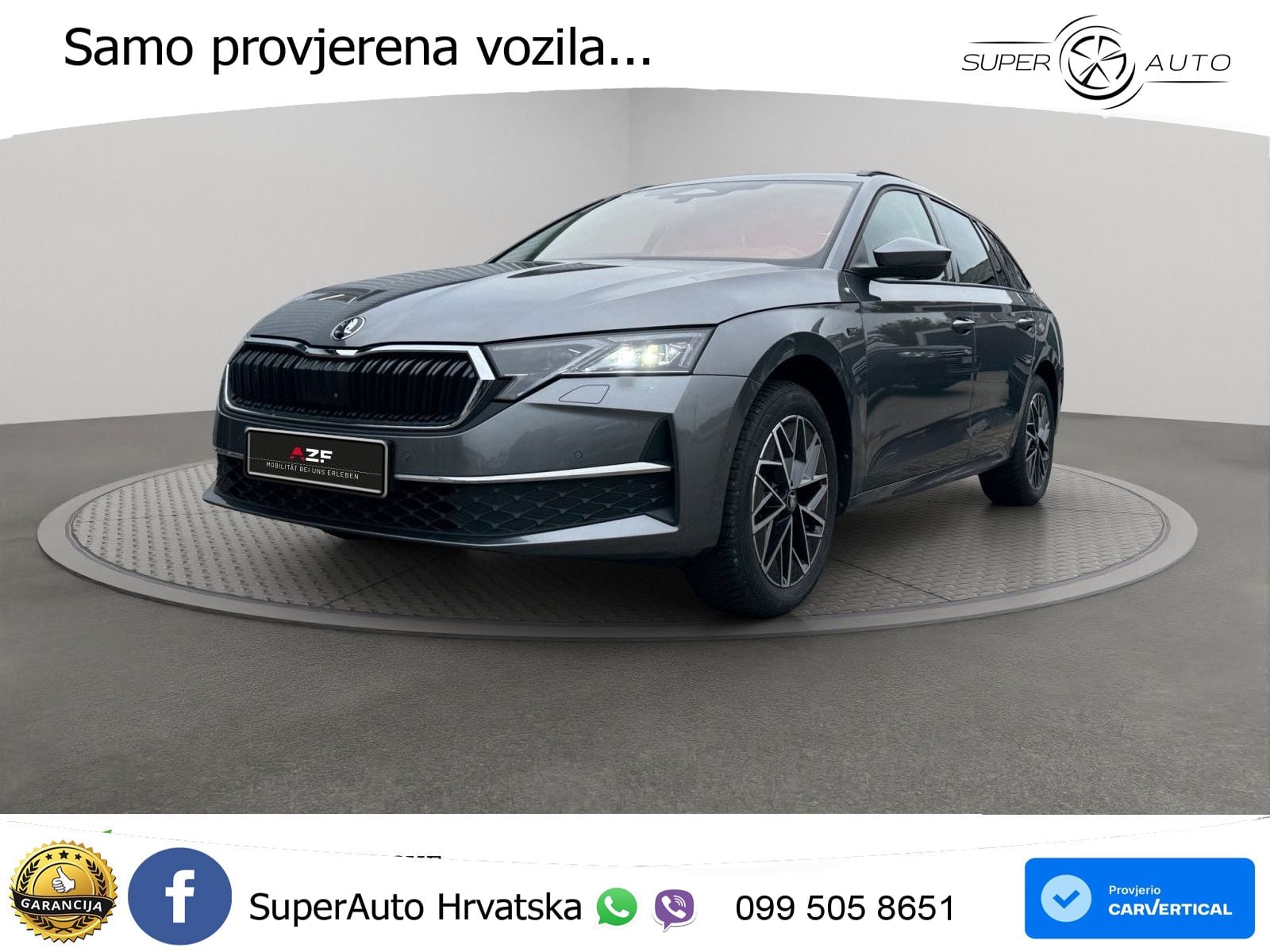 Škoda Octavia Combi 2.0 TDI (150 KS) DSG LED+GR SJED+ACC