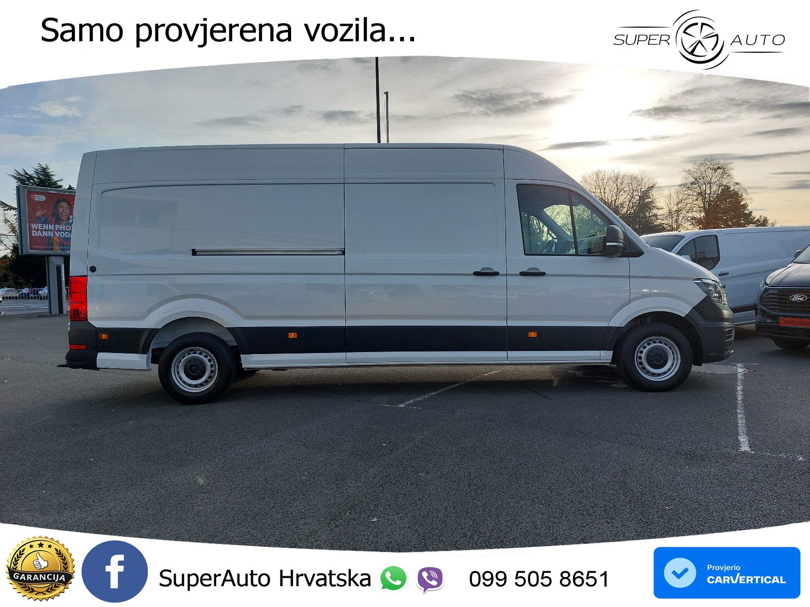 Volkswagen JAHRESWAGEN 2025. CRAFTER L4 177 PS + AHK. MEGA. 177 KS