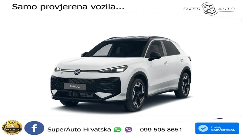 Volkswagen T-Roc 1.5 eTSI (150 KS)  DSG R-Line LED+GR SJED+ACC