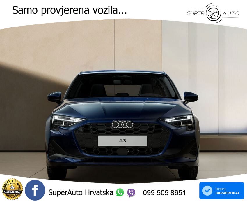 Audi A3 Sportback 30 TFSI (116 KS) Mild Hybrid S tronic LED+GR SJED+ACC