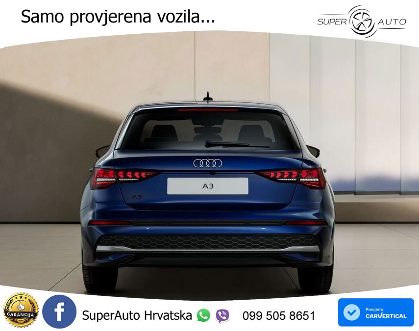 Audi A3 Sportback 30 TFSI (116 KS) Mild Hybrid S tronic LED+GR SJED+ACC