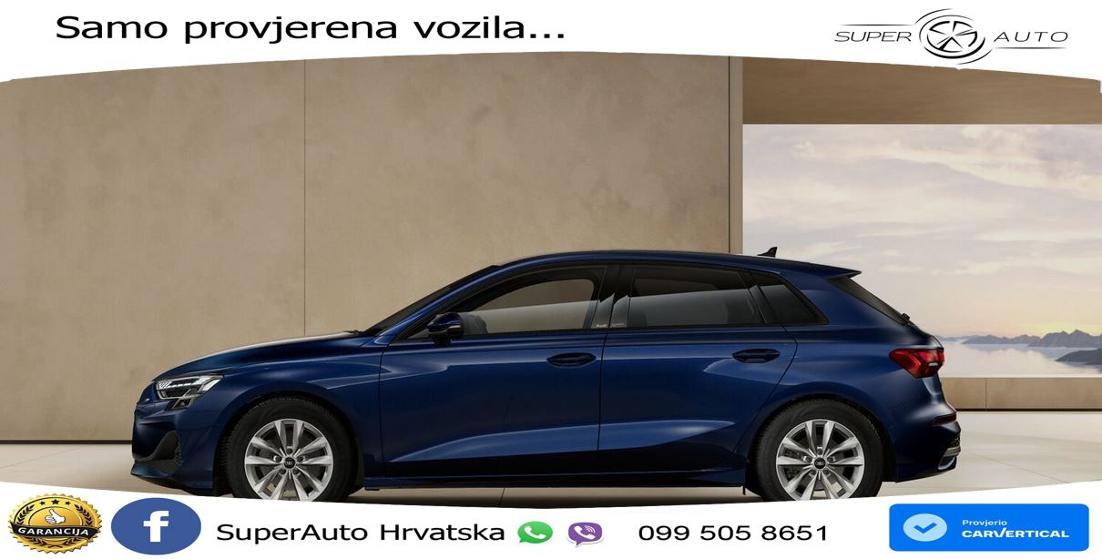 Audi A3 Sportback 30 TFSI (116 KS) Mild Hybrid S tronic LED+GR SJED+ACC