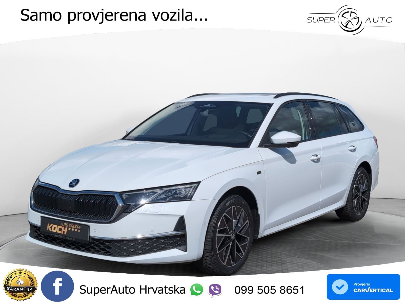 Škoda Octavia Combi 2.0 TDI (150 KS) DSG LED+GR SJED+ACC
