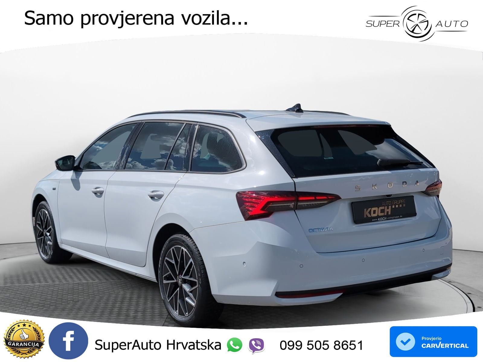 Škoda Octavia Combi 2.0 TDI (150 KS) DSG LED+GR SJED+ACC