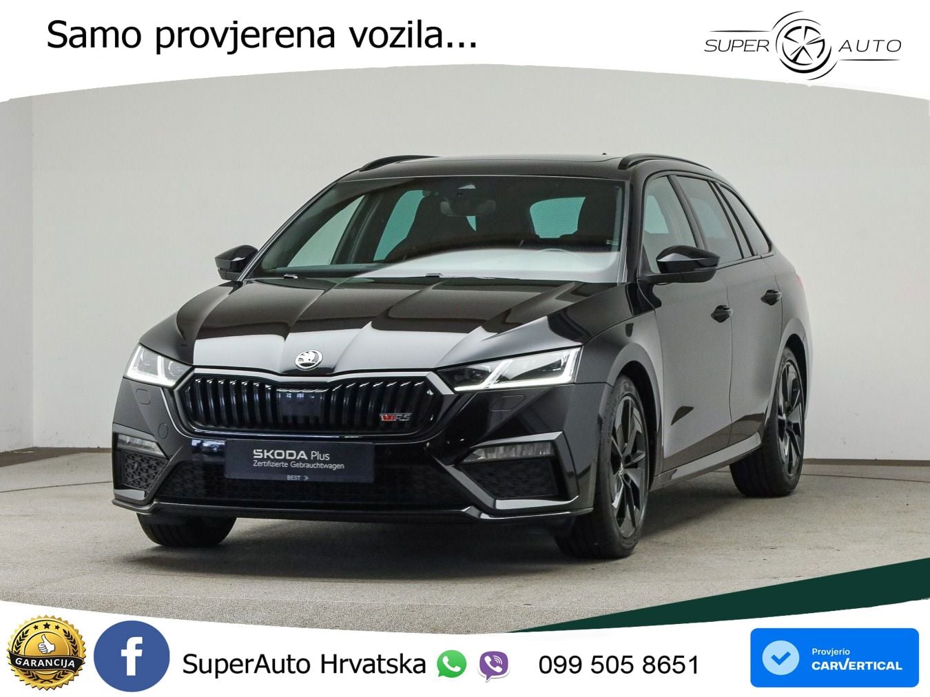 Škoda Octavia Combi RS 2.0 TDI (200 KS) DSG LED+GR SJED+ACC