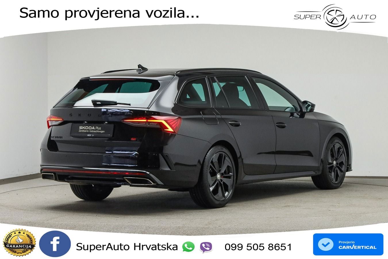 Škoda Octavia Combi RS 2.0 TDI (200 KS) DSG LED+GR SJED+ACC