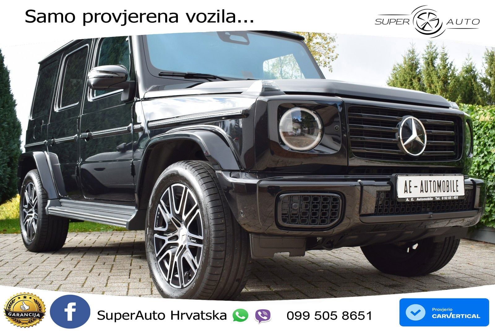 Mercedes G 450d Long (367 KS) 4MATIC 9G-TRONIC Superior LED+GR SJED+ACC