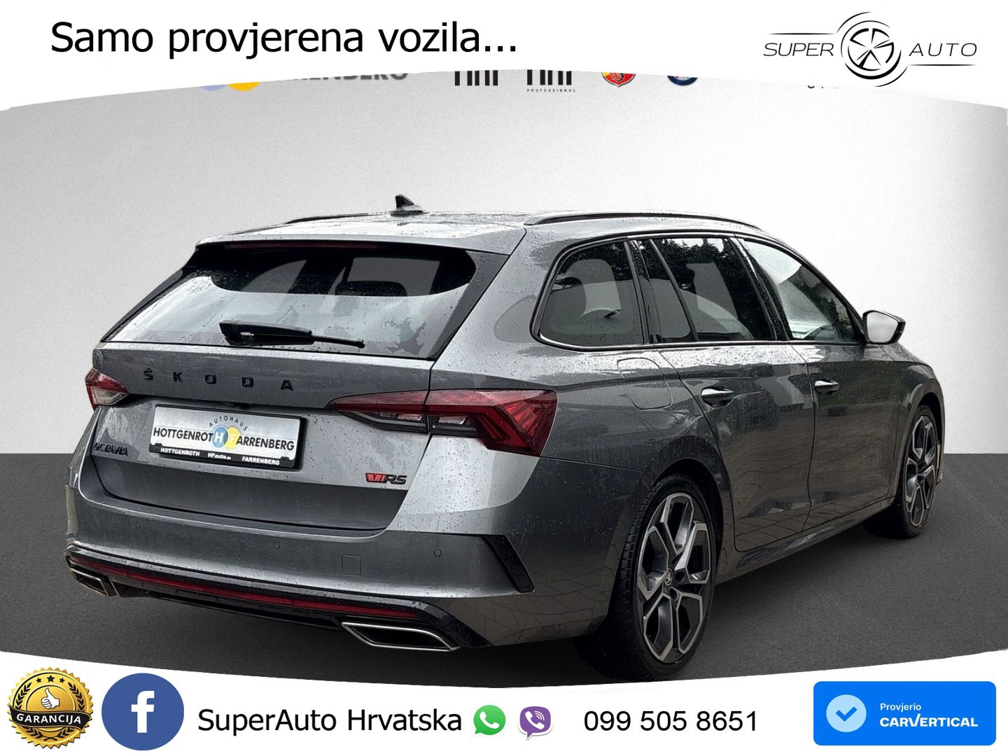 Škoda Octavia Combi RS 2.0 TDI (200 KS) 4x4 DSG LED+GR SJED+ACC