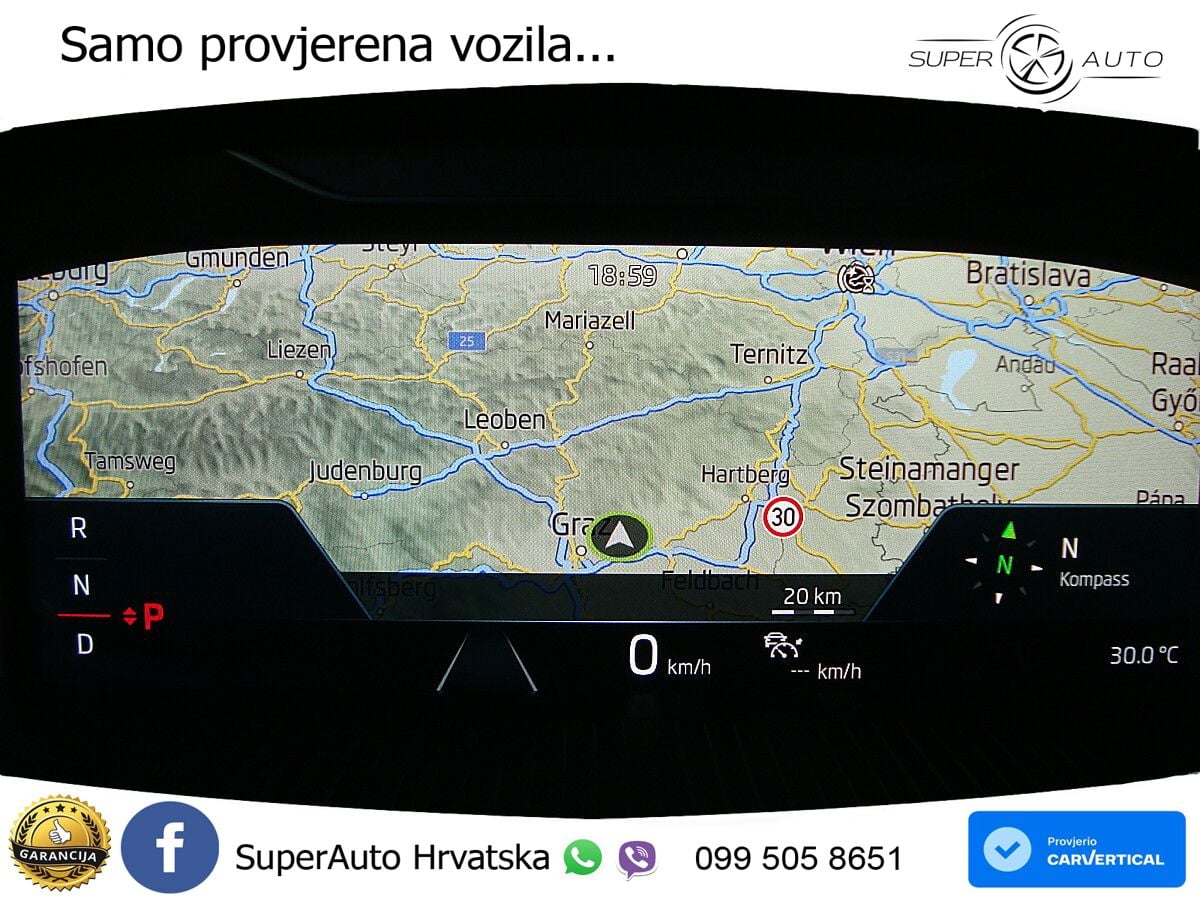 Škoda Octavia Combi RS 2.0 TDI (200 KS) 4x4 DSG LED+GR SJED+ACC
