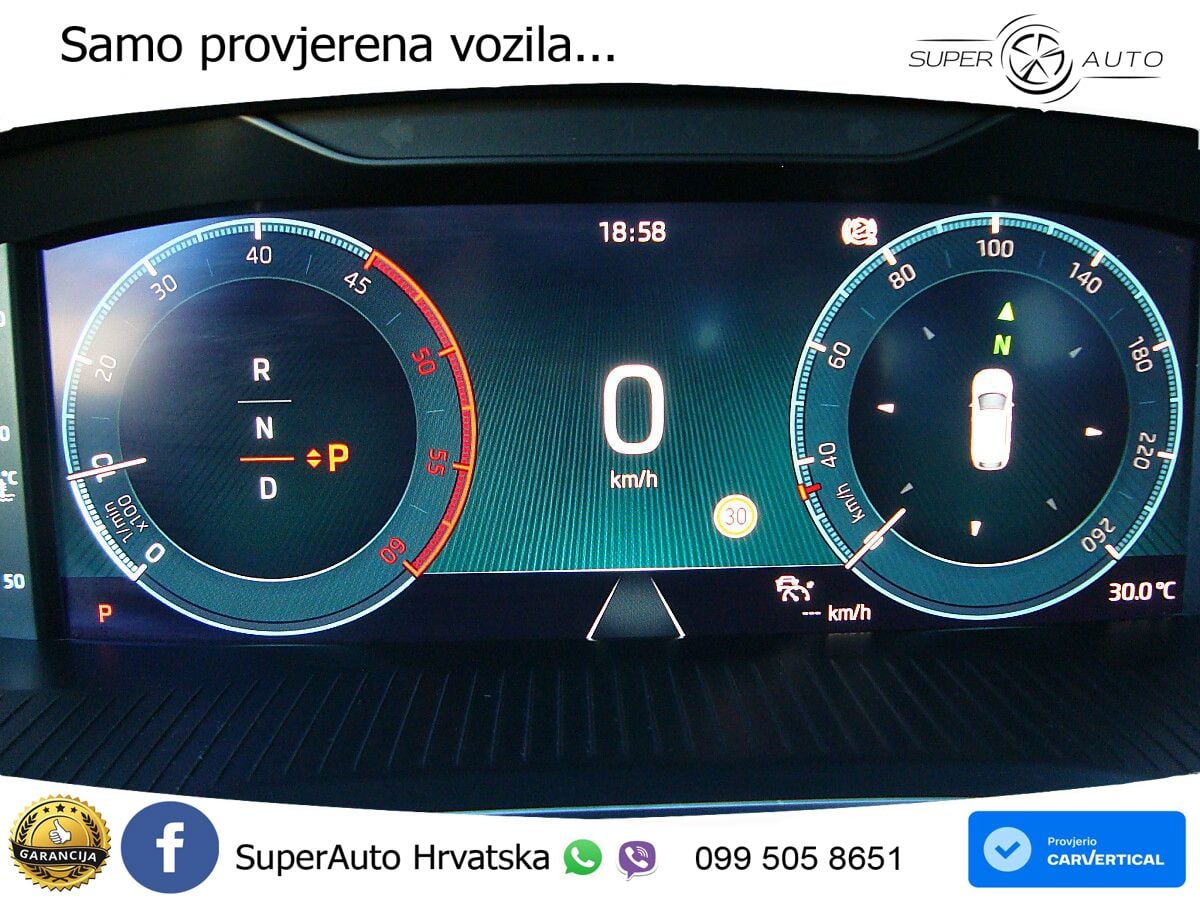 Škoda Octavia Combi RS 2.0 TDI (200 KS) 4x4 DSG LED+GR SJED+ACC