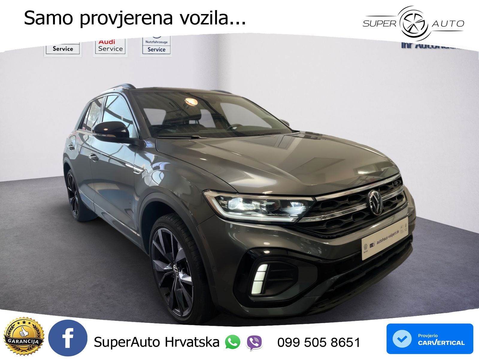 Volkswagen T-Roc 1.5 TSI (150 KS) DSG R-Line LED+GR SJED+ACC