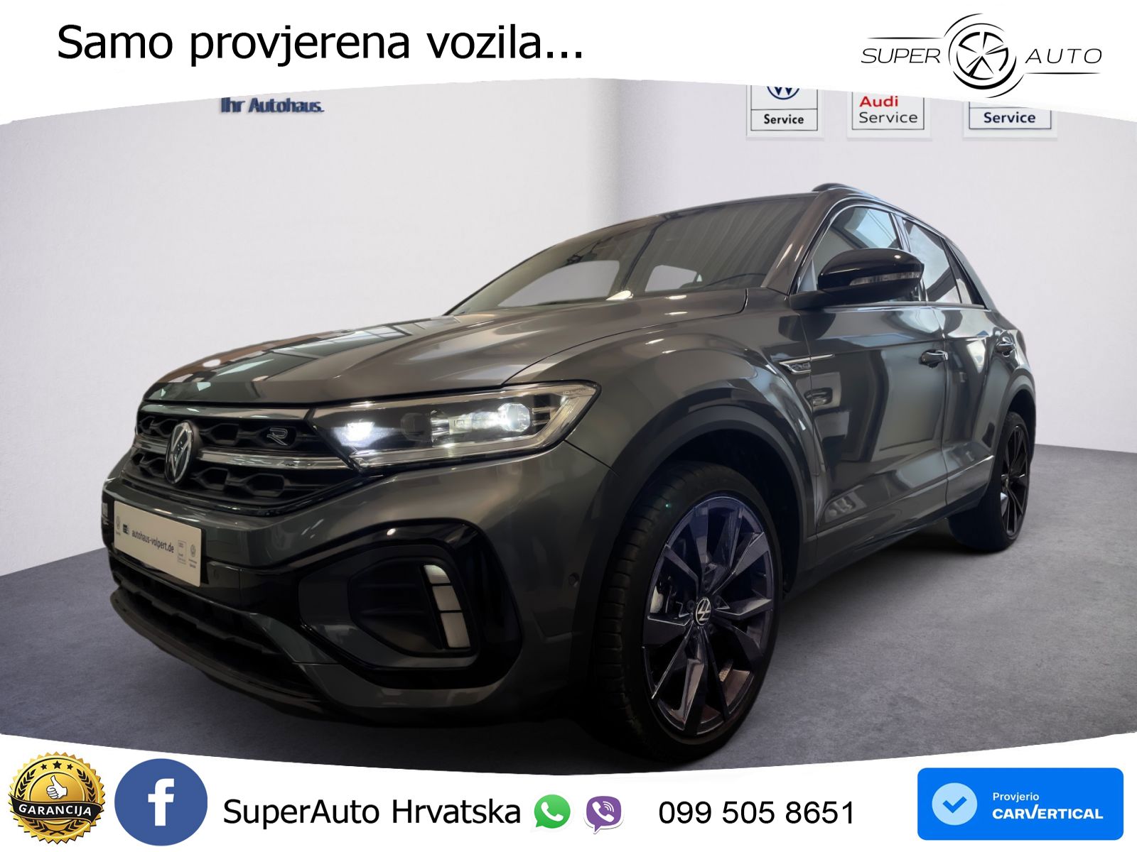 Volkswagen T-Roc 1.5 TSI (150 KS) DSG R-Line LED+GR SJED+ACC