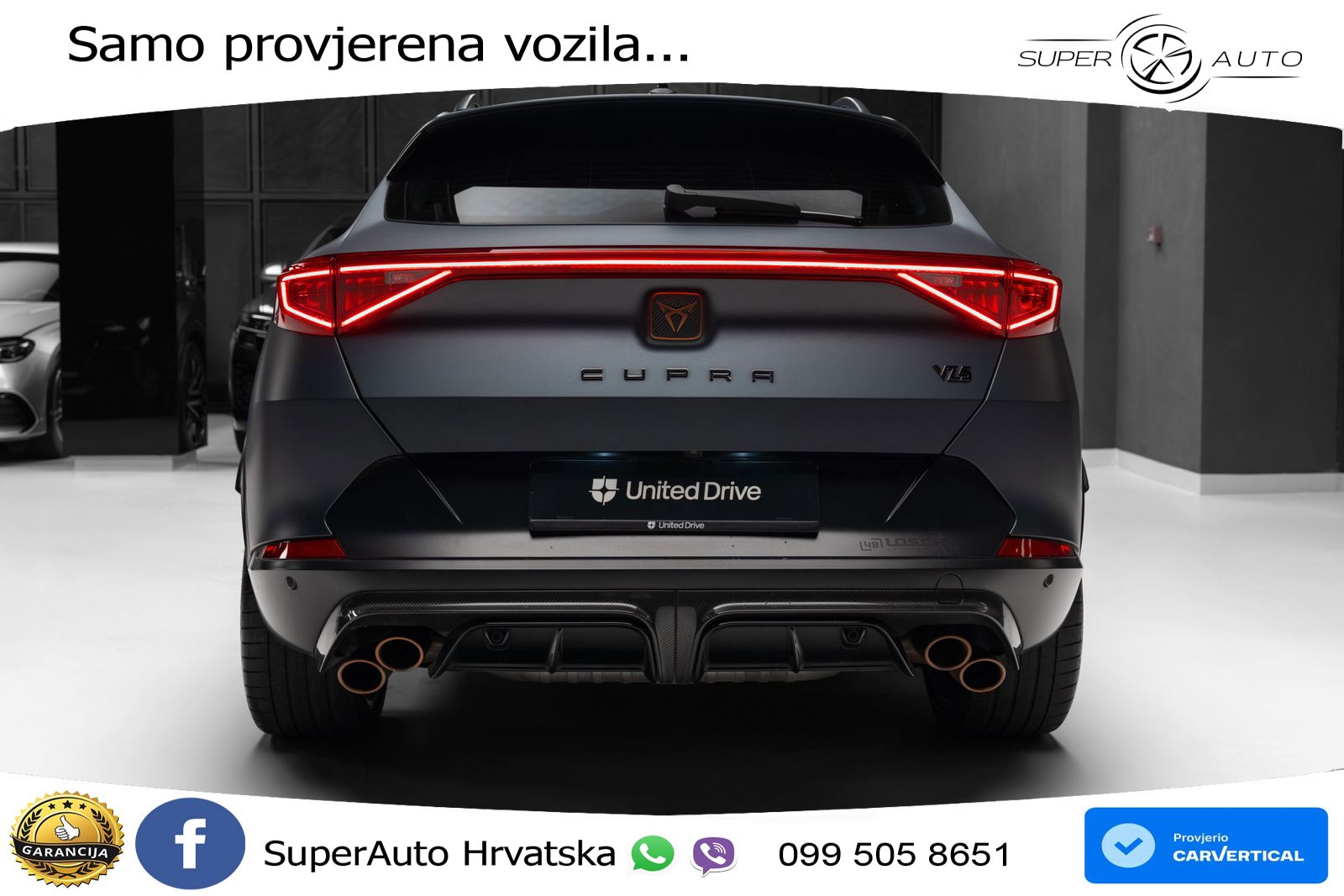 Cupra Formentor VZ5 2.5 TSI (390 KS) 4Drive DSG LED+GR SJED+ACC