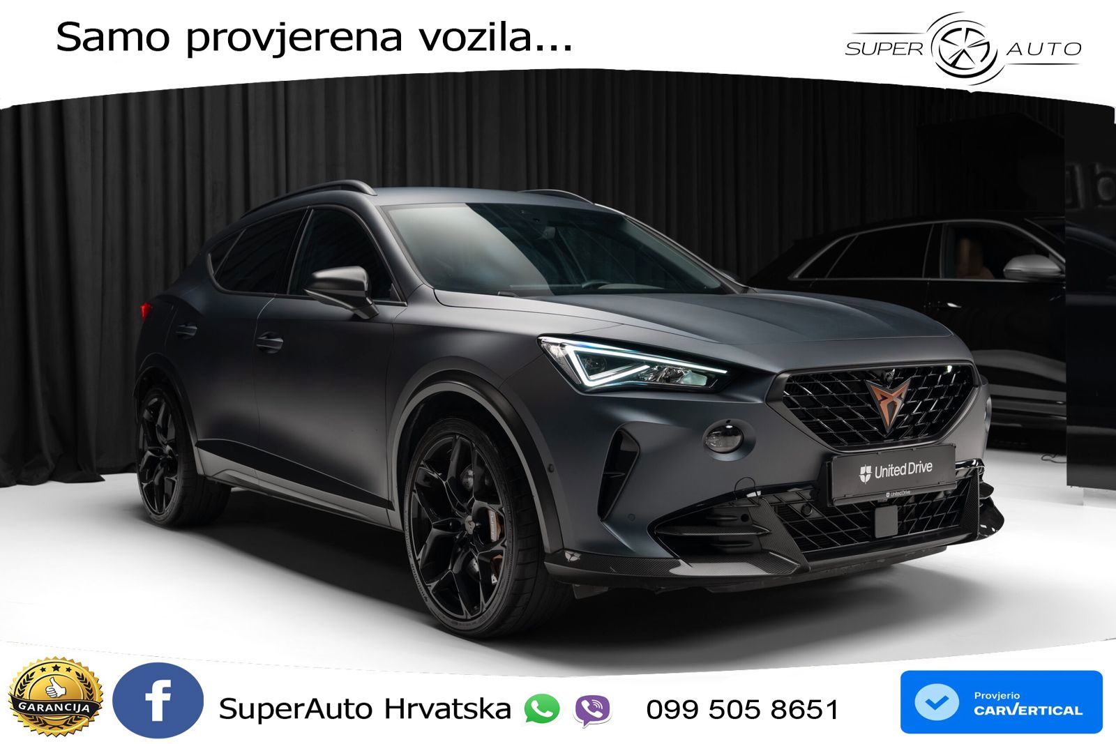Cupra Formentor VZ5 2.5 TSI (390 KS) 4Drive DSG LED+GR SJED+ACC