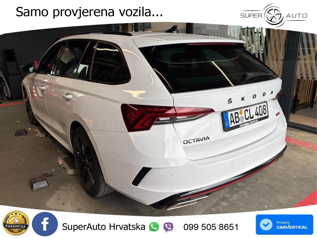 Škoda Octavia Combi RS 2.0 TDI (200 KS) DSG LED+GR SJED+ACC